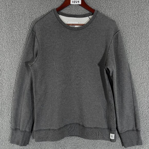Reigning Champ Cotton Crewneck Pullover Sweater - Men's Size M - Gray - Picture 1 of 8
